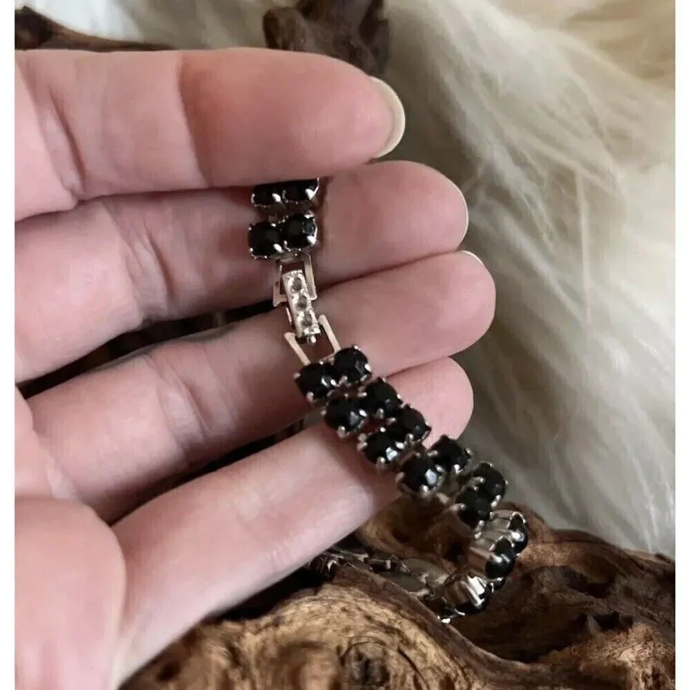 Vintage Kramer Signed Tennis Bracelet 7